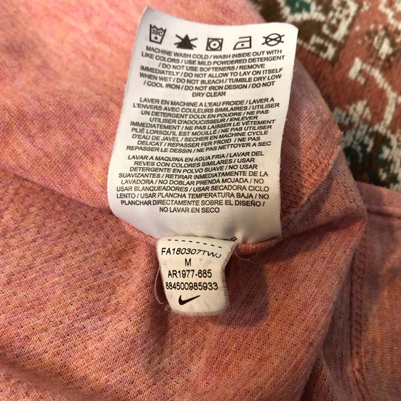 Nike Salmon Pink Running Dri-Fit T-Shirt - Picture 15 of 15